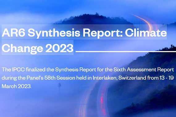 6th synthesis assessment report: IPCC March